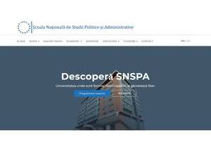 Scoala Nationala de Studii Politice si Administrative's Website Screenshot