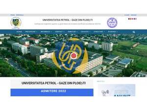 Petroleum-Gas University of Ploiesti's Website Screenshot