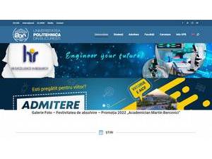 Universitatea Politehnica din Bucuresti's Website Screenshot