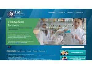 Iuliu Hatieganu University of Medicine and Pharmacy in Cluj-Napoca's Website Screenshot