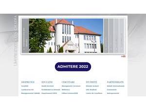 University of Oradea's Website Screenshot
