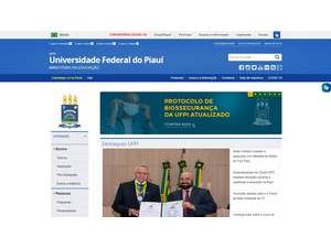 Federal University of Piauí's Website Screenshot