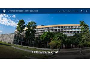 Federal University of Rio de Janeiro's Website Screenshot