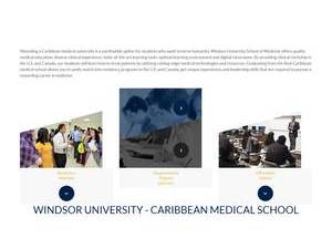 Windsor University School of Medicine's Website Screenshot