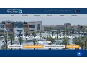 Prince Sultan University's Website Screenshot