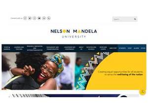 Nelson Mandela University's Website Screenshot