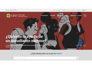 CEU Cardenal Herrera University's Website Screenshot