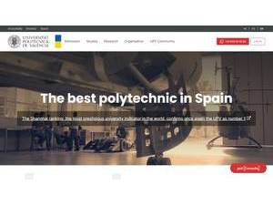 Technical University of Valencia's Website Screenshot