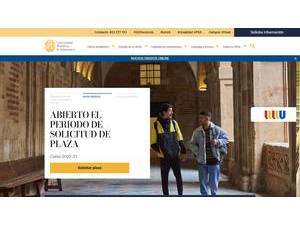 Pontifical University of Salamanca's Website Screenshot