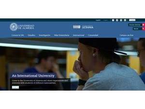 University of Almería's Website Screenshot