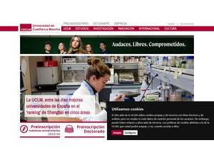 University of Castilla-La Mancha's Website Screenshot