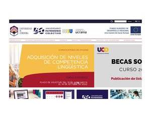University of Córdoba's Website Screenshot