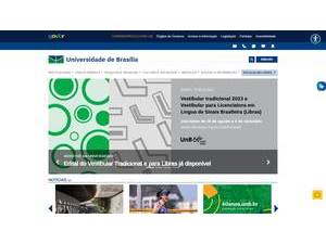 Universidade de Brasília's Website Screenshot