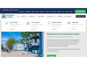 جامعة جوبا's Website Screenshot