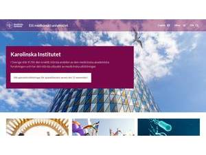 Karolinska Institutet's Website Screenshot