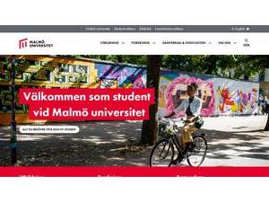 Malmö University's Website Screenshot