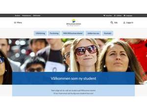 Mid Sweden University's Website Screenshot