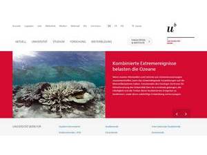 University of Bern's Website Screenshot