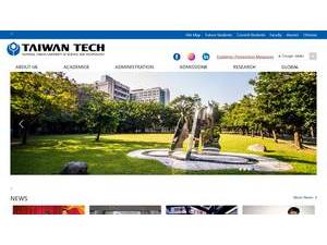 National Taiwan University of Science and Technology's Website Screenshot