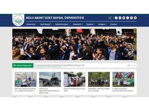 Bolu Abant Izzet Baysal University's Website Screenshot
