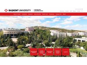 Baskent University's Website Screenshot