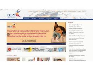 Gebze Technical University's Website Screenshot