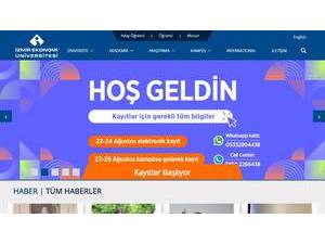 Izmir Ekonomi Üniversitesi's Website Screenshot