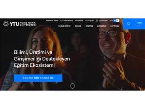 Yildiz Technical University's Website Screenshot