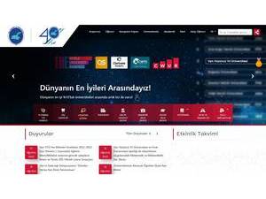 Van Yüzüncü Yil University's Website Screenshot