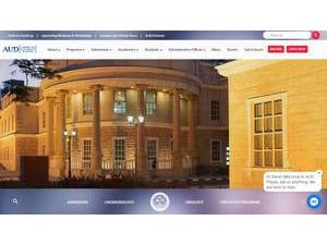 American University in Dubai's Website Screenshot