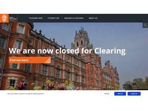 Royal Holloway, University of London's Website Screenshot