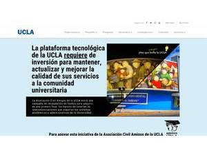 Lisandro Alvarado Central Western University's Website Screenshot