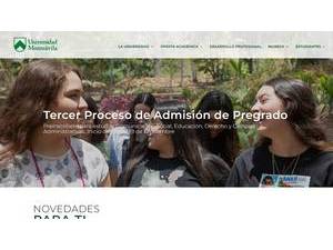 Monteávila University's Website Screenshot