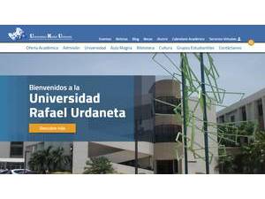 Rafael Urdaneta University's Website Screenshot