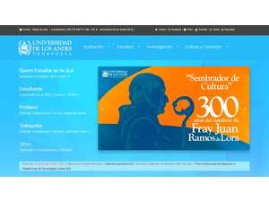 University of the Andes's Website Screenshot