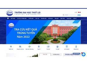 Trường Đại học Thủy Lợi's Website Screenshot
