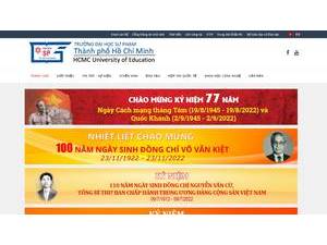 Ho Chi Minh City University of Education's Website Screenshot
