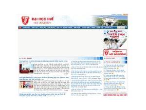 Dai hoc Huê's Website Screenshot