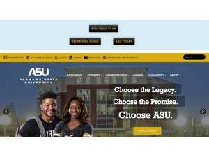 Alabama State University's Website Screenshot