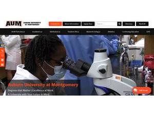 Auburn University at Montgomery's Website Screenshot