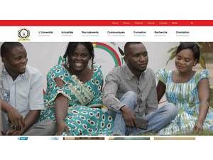 University of Ouaga I's Website Screenshot