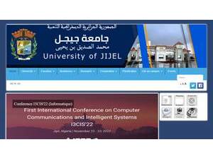 University of Jijel's Website Screenshot