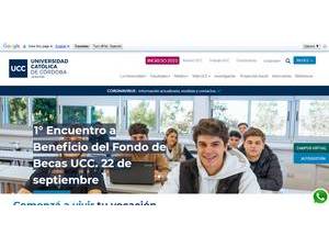 Catholic University of Córdoba's Website Screenshot