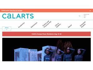 California Institute of the Arts's Website Screenshot