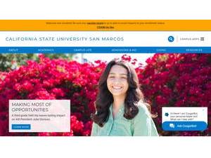 California State University San Marcos's Website Screenshot