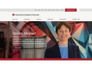 Claremont Graduate University's Website Screenshot