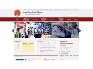 Royal University of Phnom Penh's Website Screenshot
