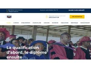 University of Douala's Website Screenshot