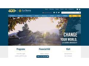 La Sierra University's Website Screenshot