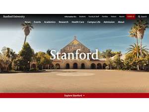 Stanford University's Website Screenshot